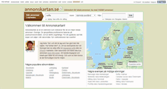 Desktop Screenshot of annonskartan.se